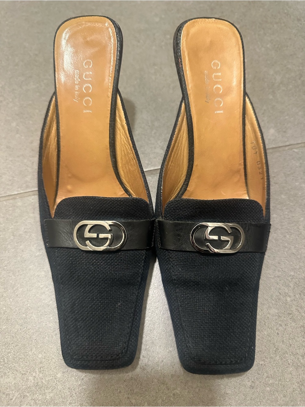 Gucci Slide on Heels Black Size 6.5
